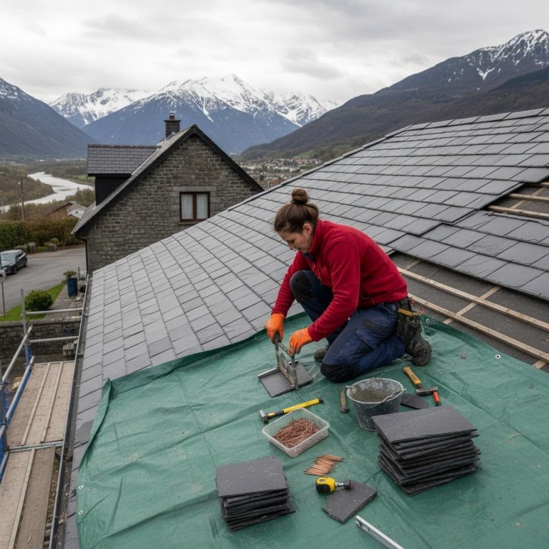 Gravel Roof Repair detail